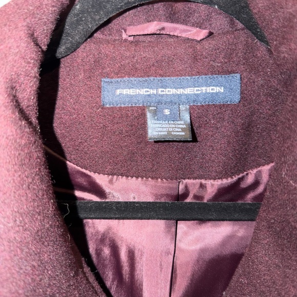 Burgundy Jacket with Zipper by French Connection - Picture 2 of 5